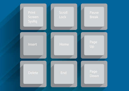 Vector computer keyのイラスト素材