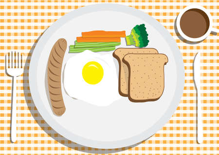 breakfastのイラスト素材