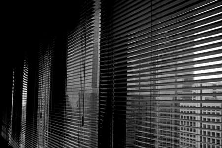 Abstract black and white shutter fragment. Background textureの写真素材