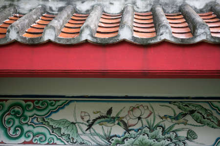 Close-up of roof tiles