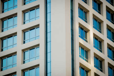 windows of modern office building