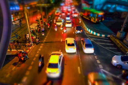 Sathorn Road trafficの写真素材