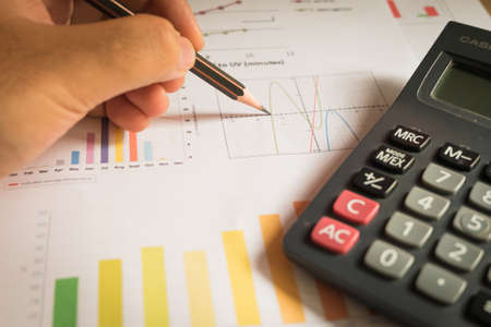 business chart showing financial success