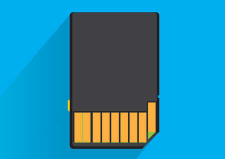 SD cardのイラスト素材