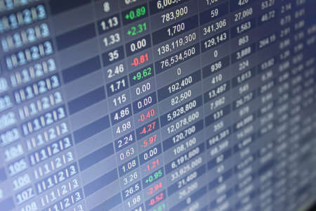 Stock Market boardの写真素材