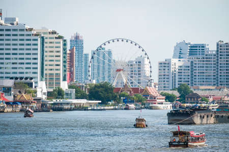 Bangkok cityscape. Bangkok sunset in the business districtのeditorial素材