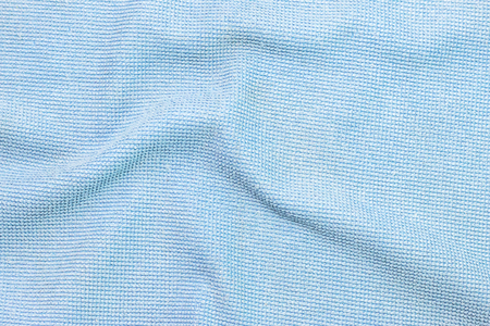 Photo of blue wave microfiber fabric textureの写真素材