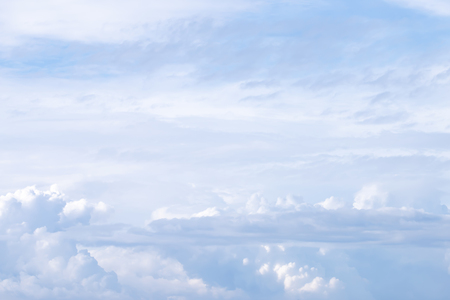 Beautiful white clouds in the sky
