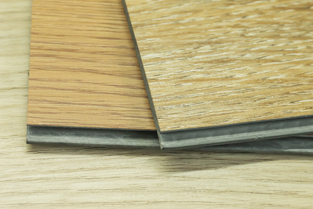 PVC Polymer Vinyl sample for customers to choose the floor design within the copy spaceの写真素材