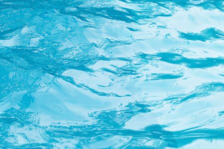 Reflection on the surface water in the pool