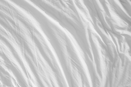 White linen background with copy space
