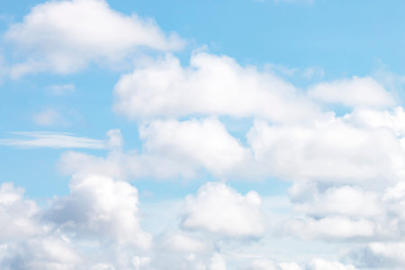 Beautiful white clouds in the sky