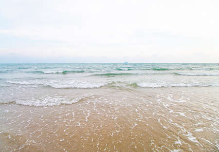 Soft white sand on the beachの写真素材