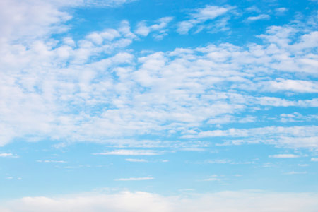 The soft white cloud in the skyの写真素材