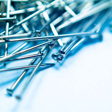 abstract industrial background with copy space. pushpins macroの写真素材