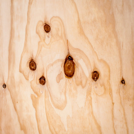 wood texture background. wooden board with knots closeup background.の写真素材
