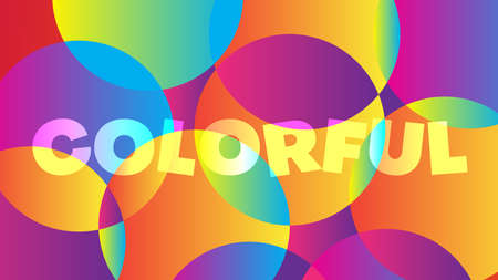 abstract gradient colorful circle background.vector illustrationのイラスト素材