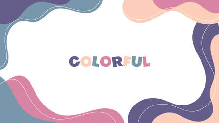 abstract fluid background in pastel color.vector illustrationのイラスト素材