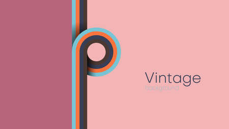 vintage retro abstract background.vector illustrationのイラスト素材