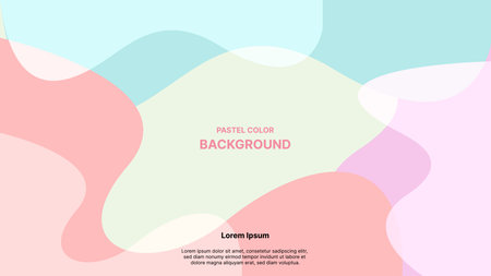 abstract background with pastel fluid shapes. vector illustrationのイラスト素材