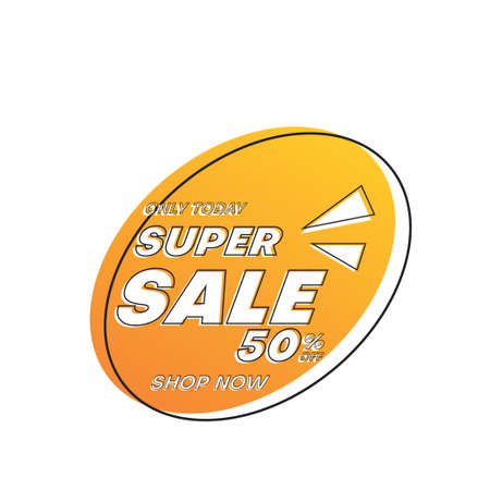 sale label design template. business vector illustrationのイラスト素材