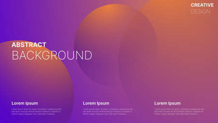 abstract geometric wallpaper. circle gradient composition. vector illustrationのイラスト素材