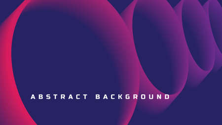 futuristic abstract background with gradient color circle object. vector illustrationのイラスト素材