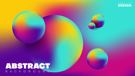 abstract colorful gradient fluid background. vector illustrationのイラスト素材