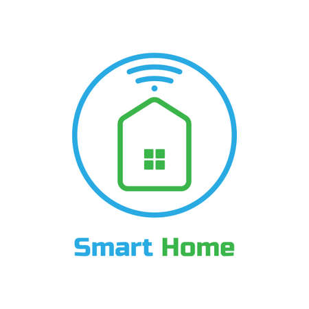 smart home logo design inspiration. vector illustrationのイラスト素材