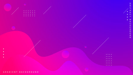 abstract gradient fluid background with geometric shapes elementのイラスト素材