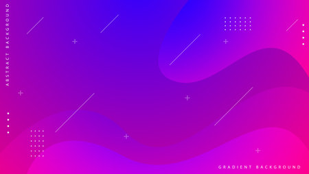abstract gradient fluid background with geometric shapes elementのイラスト素材