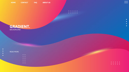 abstract wavy geometric background.gradient shapes composition. vector illustrationのイラスト素材
