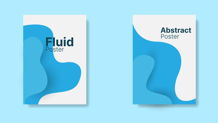abstract fluid background for poster design. vector illustrationのイラスト素材