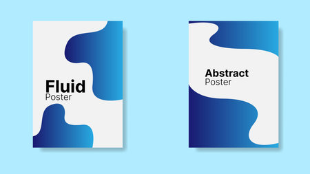 abstract fluid background for poster design. vector illustrationのイラスト素材