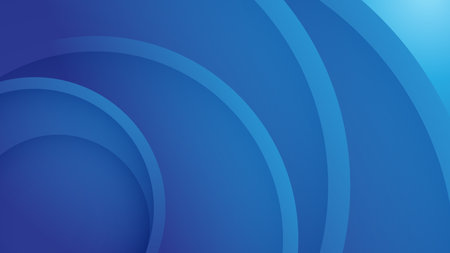 abstract blue background with circular shapes. vector illustrationのイラスト素材