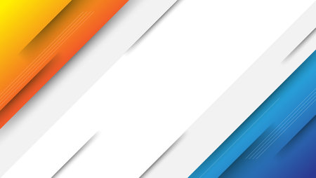 abstract blue and orange background with diagonal shapes composition. vector illustrationのイラスト素材