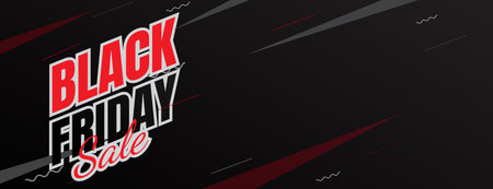 black friday sale banner design with copy space area for sport business promotionのイラスト素材