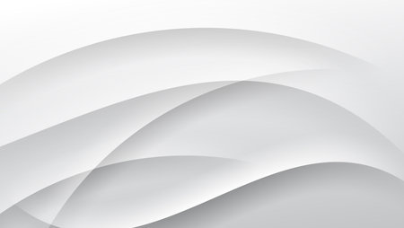 abstract white background with layered wavy lines. vector illustrationのイラスト素材