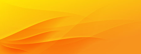 abstract orange background with overlapping wavy lines. vector illustrationのイラスト素材