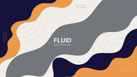 abstract flat fluid background with geometric shapes compositionのイラスト素材