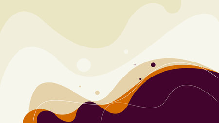 abstract flat wavy shapes background. vector illustrationのイラスト素材