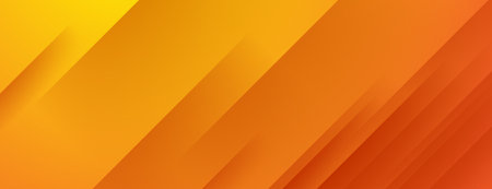 abstract orange banner background with diagonal stripes compositionのイラスト素材