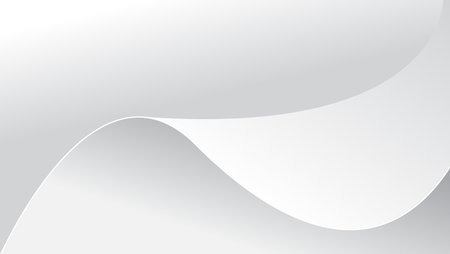 abstract white wallpaper design for desktop or mobile phone with wavy shapeのイラスト素材