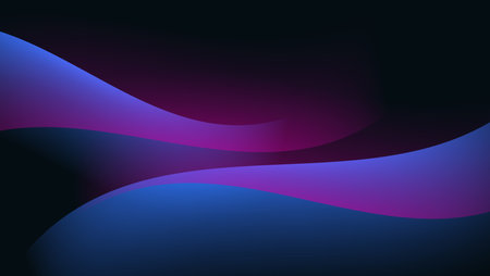 abstract wallpaper design with blue and pink wavy shapes composition. vector illustrationのイラスト素材