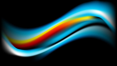 abstract gradient wave wallpaper design for desktop or etc.のイラスト素材