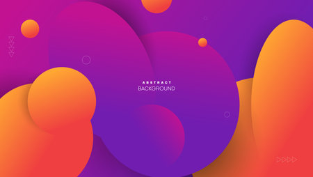 Colorful abstract background with fluid gradient shapes. Creative vector illustration.のイラスト素材