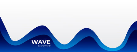 Blue wavy background. Dynamic effect. Vector illustration for your designのイラスト素材