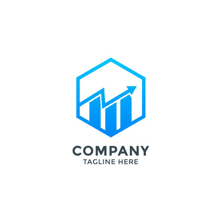 Accounting financial management logo designのイラスト素材