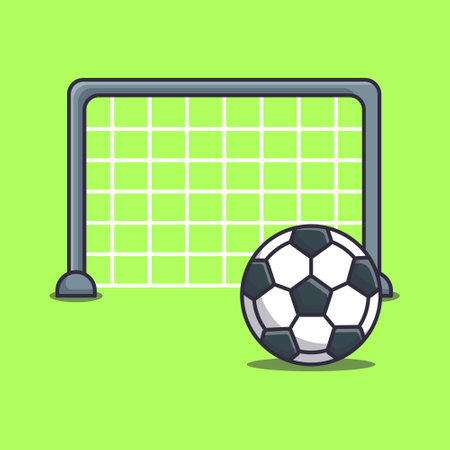 Football cartoon vector illustration.のイラスト素材