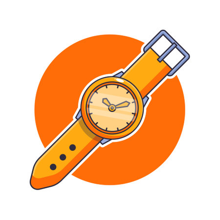 cartoon vector illustration of watch.のイラスト素材